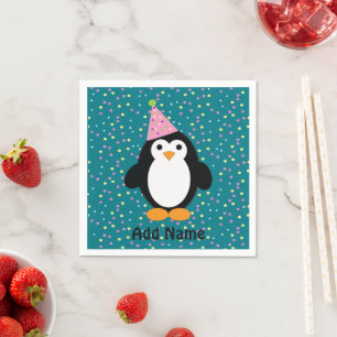 Cute Party Penguin Napkin