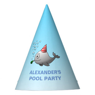 Cute Party-ready whale Party Hat
