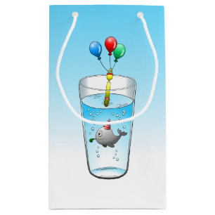 Cute party-ready whale small gift bag