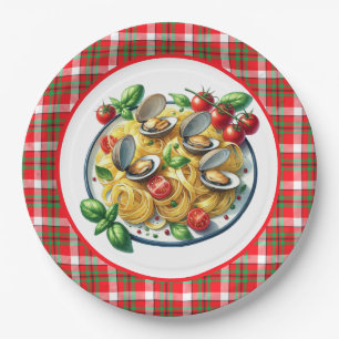 Cute pasta lovers dinner  paper plate