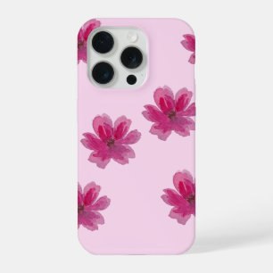 Cute Pastel Aesthetic Floral Pattern iPhone 15 Pro Case