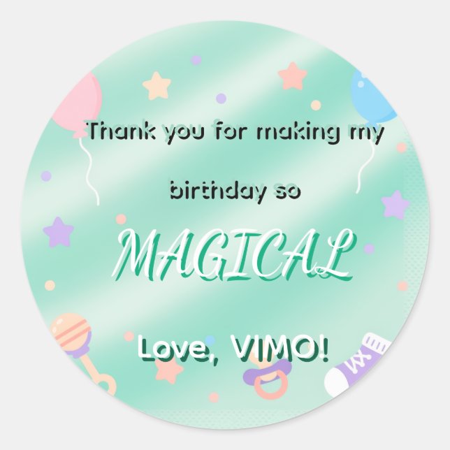 Cute Pastel Aesthetic Stickers  (Front)