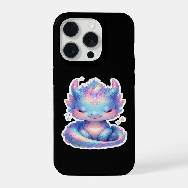 Cute Pastel Baby Dragon  iPhone Case (Back)