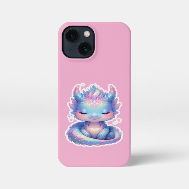 Cute Pastel Baby Dragon  iPhone Case (Back)