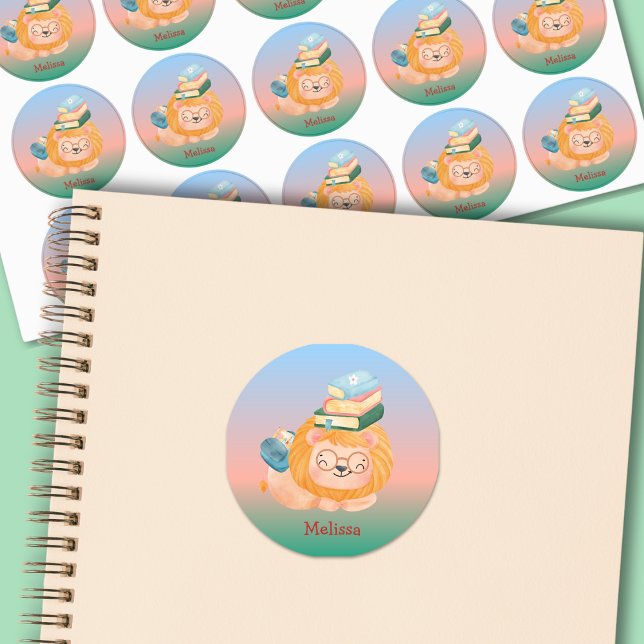 Cute Pastel Baby Lion With Books Name (Creator Uploaded)