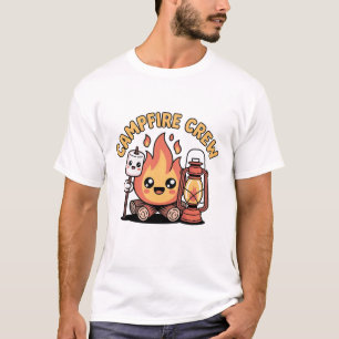 Cute Pastel Campfire Marshmallow Lantern Kawaii  T-Shirt