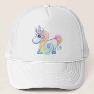Cute Pastel Colored Unicorn Trucker Hat