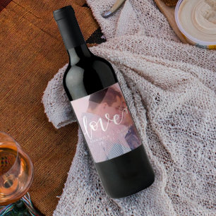 Cute Pastel Colour   Love   Photo   Wine Label