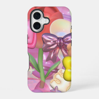 Cute Pastel Colours Bubbly Stickers  iPhone 16 Case