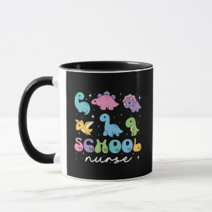 Cute Pastel Dinosaurs Back to School Kids Mug