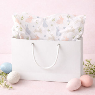 Cute Pastel Easter Bunny Spring Tissue Paper