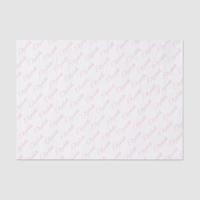Cute pastel elephants tissue paper (Front)