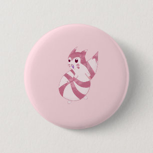 Cute Pastel Furret Design 6 Cm Round Badge