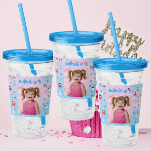 Cute Pastel Ghost Acrylic Tumbler Birthday Gift