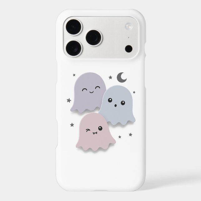 Cute Pastel Ghost Friends Halloween (Back)