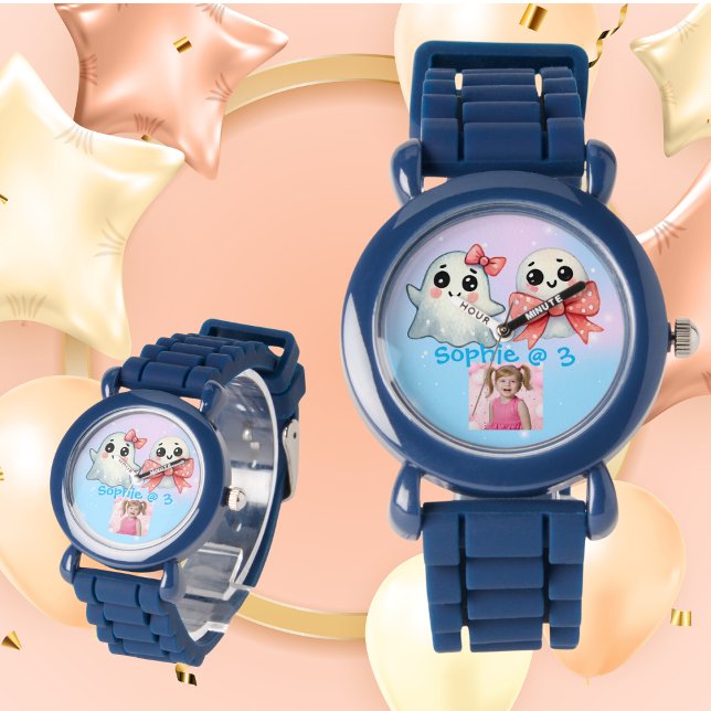 Cute Pastel Ghost Kids Watch Birthday Gift (Creator Uploaded)