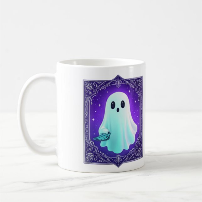 Cute Pastel Ghost Mug (Left)