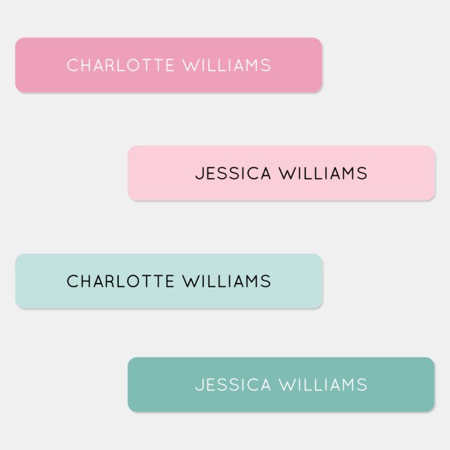 Cute Pastel Girls Back to School Waterproof Kids (Group)