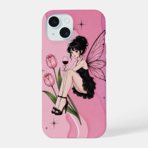 Cute Pastel Goth Fairy and Tulips Phone Case
