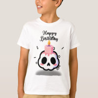 Cute Pastel Goth Skull Birthday