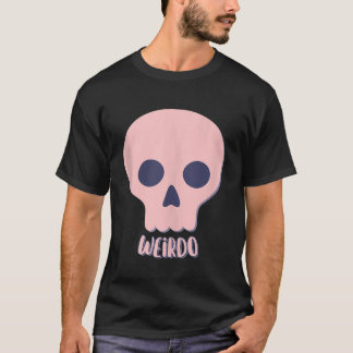 Cute Pastel Goth Skull Weirdo Aesthetic Gothic Pun T-Shirt