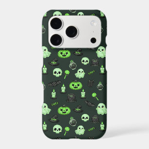 Cute Pastel Goth Spooky Halloween Seamless Pattern