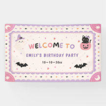 Cute Pastel Halloween Birthday