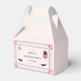 Cute Pastel Halloween Birthday Favour Box