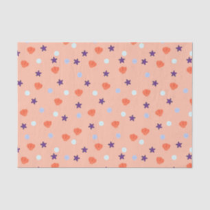 Cute Pastel Halloween Ocean Seashells & Sea Stars Tissue Paper