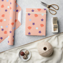 Cute Pastel Halloween Ocean Seashells & Sea Stars