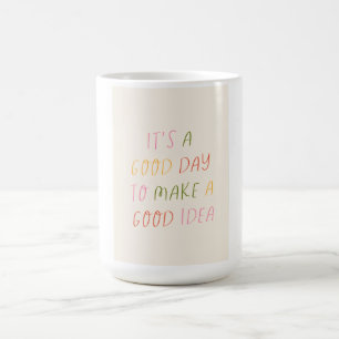 Cute Pastel Hand Lettering Motivational Quote Art Coffee Mug