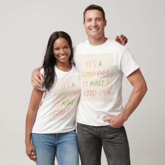 Cute Pastel Hand Lettering Motivational Quote Art T-Shirt