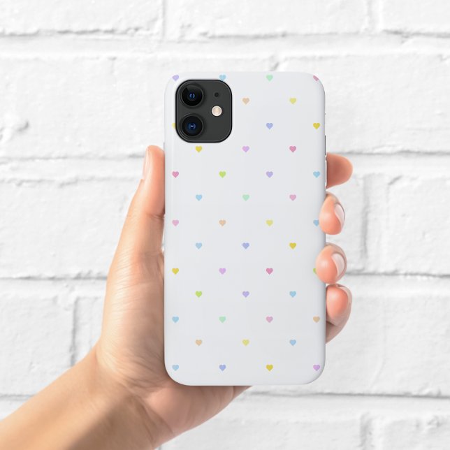Cute Pastel Hearts Pattern Phone Case (Creator Uploaded)