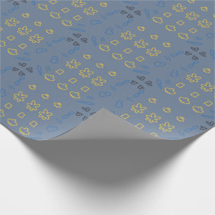 Cute Pastel Kawaii Aesthetic Minimalist Pattern Wrapping Paper