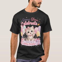 Cute Pastel Kitten Birthday Celebration Design