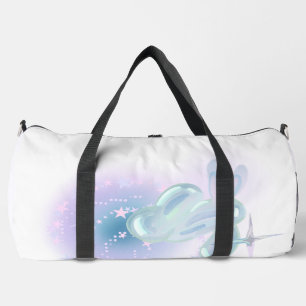 Cute Pastel Liquid Bubble Bunny Duffle Bag