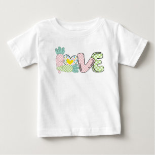 Cute Pastel Love 1st Easter Baby T-Shirt