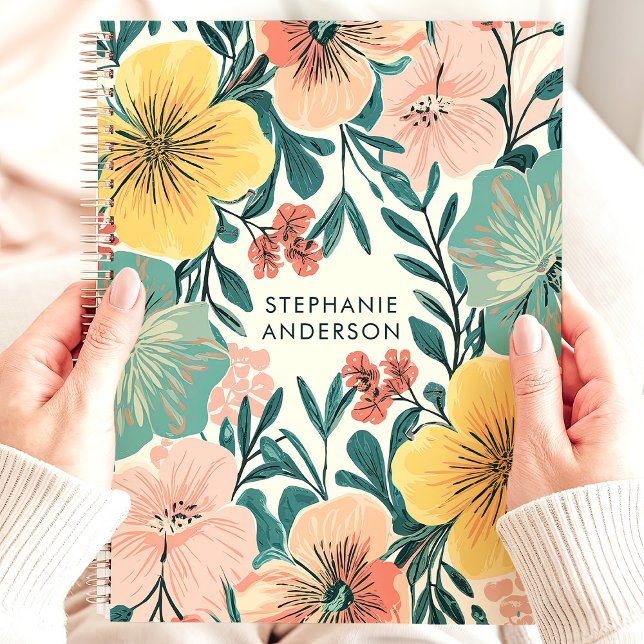 Cute Pastel Modern Floral Girly Custom Name Planner (Creator Uploaded)