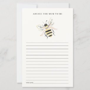 Cute Pastel Mum To Bee Advice For Mum Baby Shower