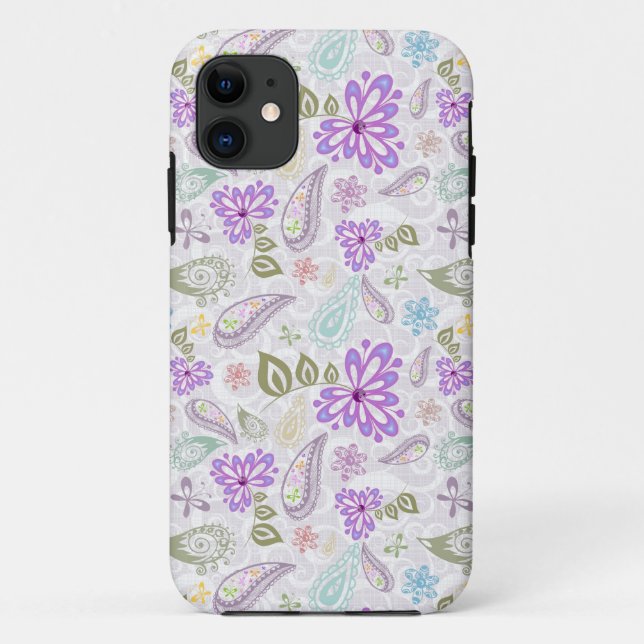 Cute pastel paisley patterns Case-Mate iPhone case (Back)