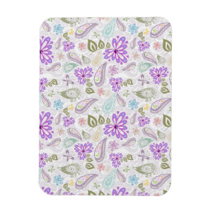 Cute pastel paisley patterns magnet
