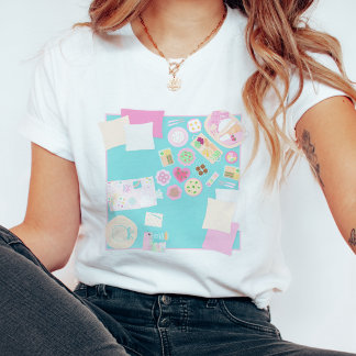 Cute Pastel Picnic Scene Summer TShirt