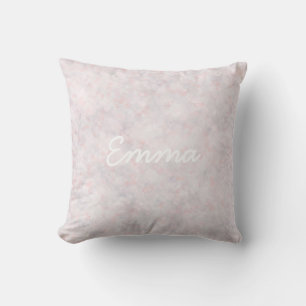 Cute Pastel Pink Bokeh Baby Cushion