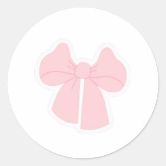Cute Pastel Pink Bow Sticker | Kawaii Coquette