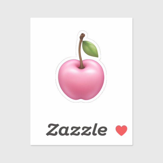 Cute Pastel Pink Cherry Emoji Art (Sheet)