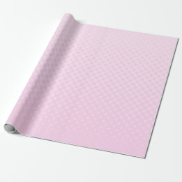 Cute Pastel Pink Halftone Gradient Girly Wrapping Paper