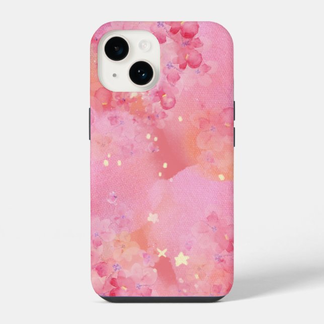 Cute Pastel Pink Phone Case - Aesthetic  (Back)