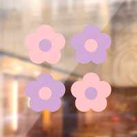 Cute Pastel Pink Purple Daisy Flowers