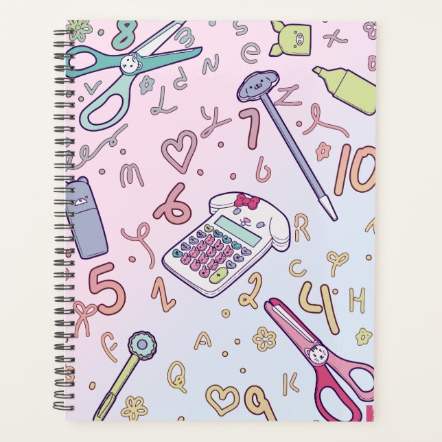 Cute Pastel Planner Journal  (Front)