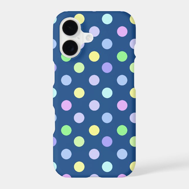 Cute Pastel Polka Dot Pattern (Back)
